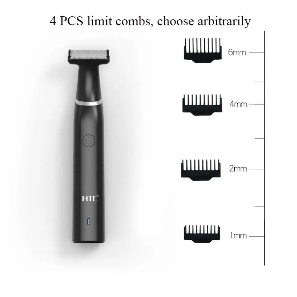 image-Rechargeable Electric One Blade Trimmer Hair Grooming Clipper Black