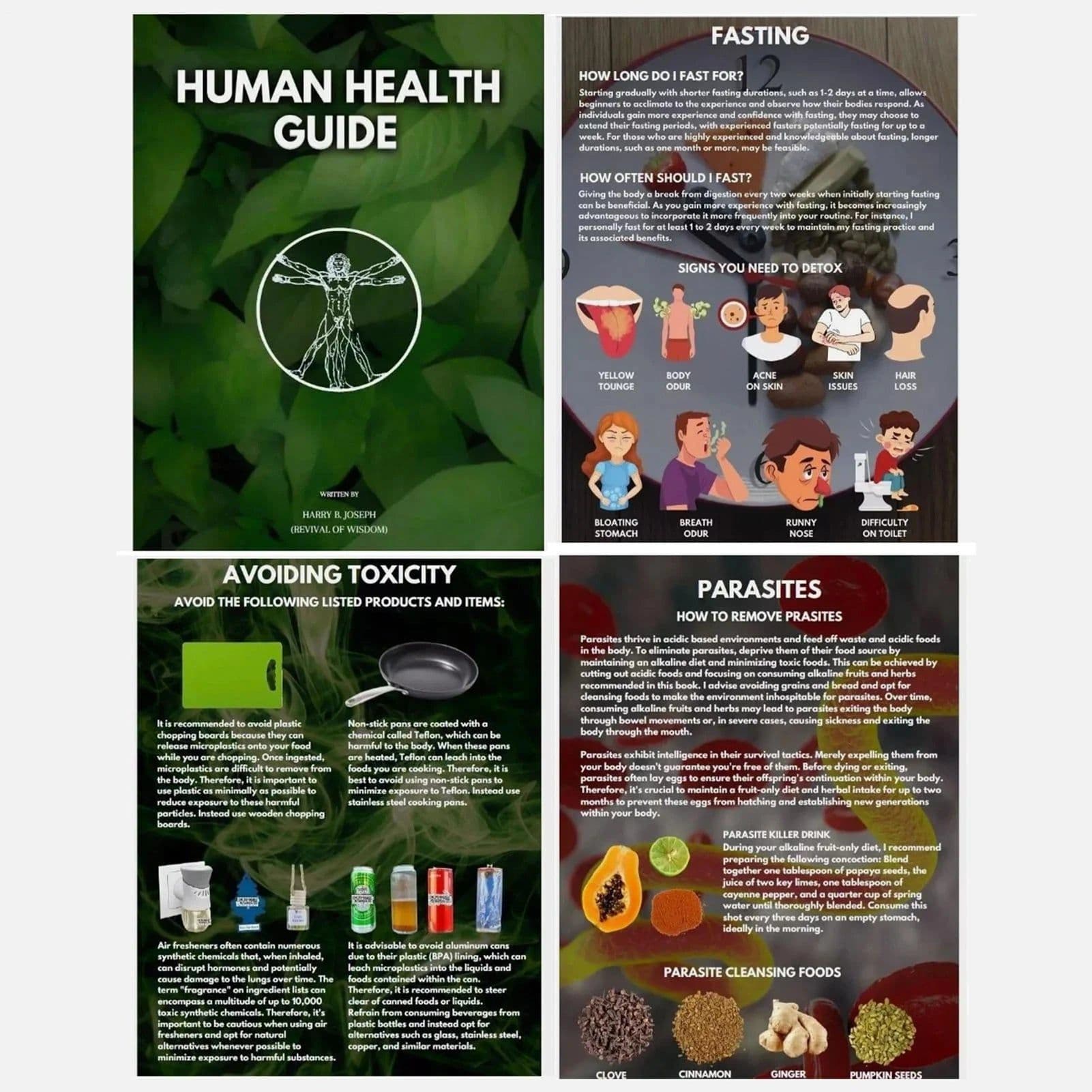 image-Human Health Guide by Harry B Joseph Self-Help Book for Wellness and Personal Development with Inspirational Insights