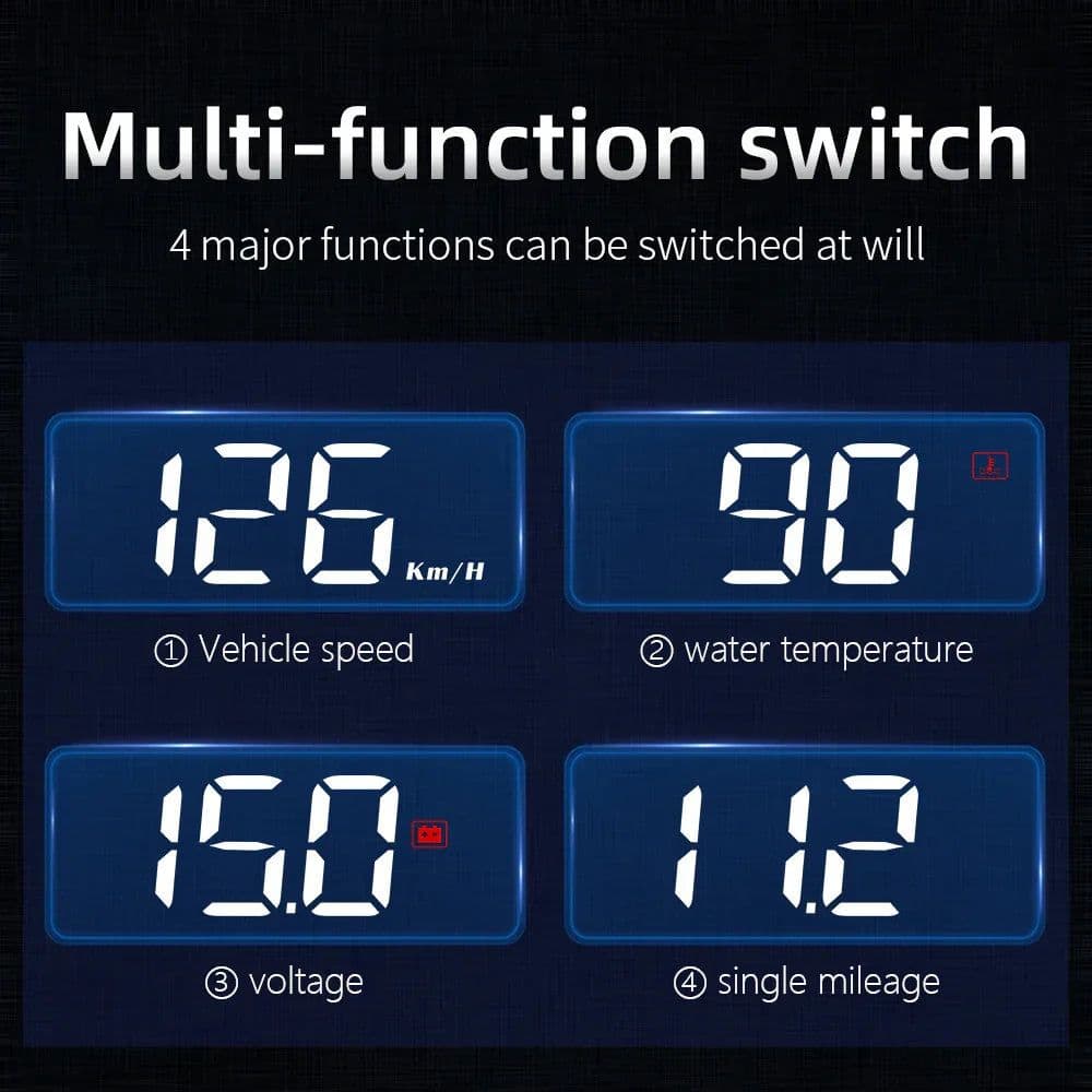 image-M3 Car HUD Display High Definition Windshield Projection Black