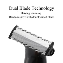 image-Rechargeable Electric One Blade Trimmer Hair Grooming Clipper Black