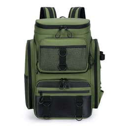 image-Tackle Backpack with Rod Holders Camping Green