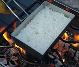 image-Portable Thickened Camping Frying Pan Silver