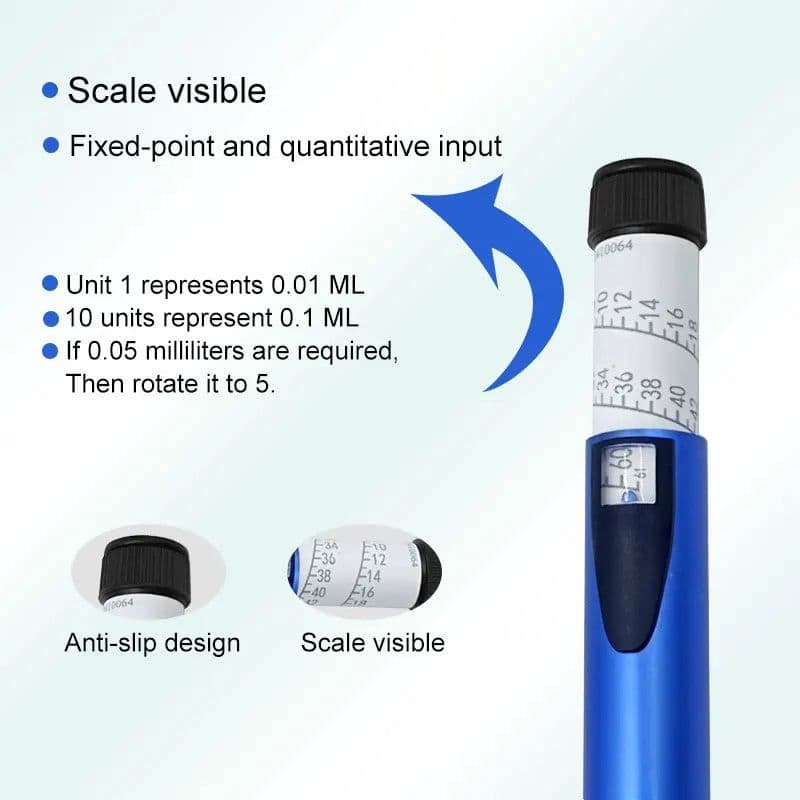 image-V2 Injection Pen Multi-use Precise Dosing Reusable Auto Injector Pen for 3ml Cartridges