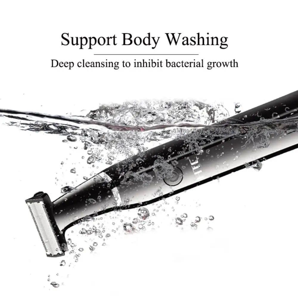 image-Rechargeable Electric One Blade Trimmer Hair Grooming Clipper Black
