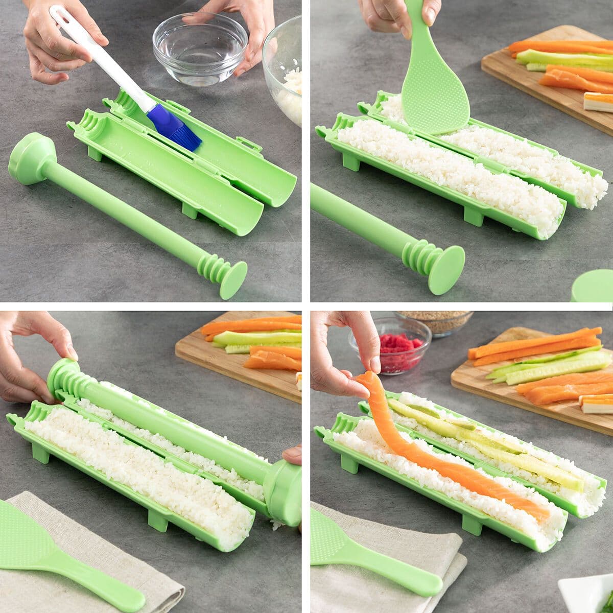 image-Sushi Set with Recipes Suzooka InnovaGoods 3 Pieces