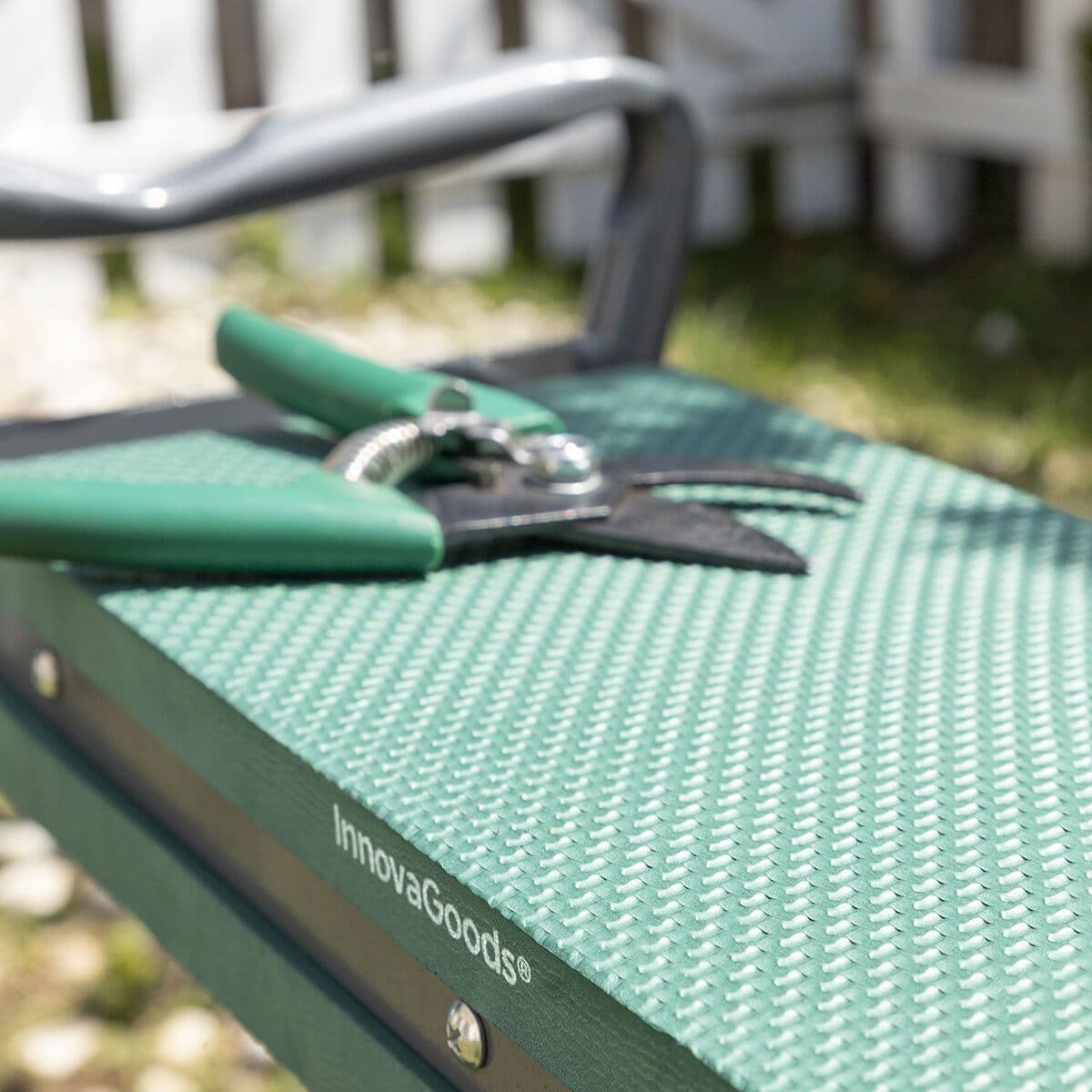 image-3-in-1 Folding Garden Seat with Bag for Tools Situl InnovaGoods
