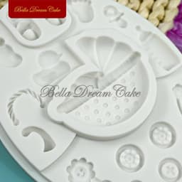 image-3D Baby Shower Pram Design Silicone Mold Fondant Chocolate Mould DIY Clay Resin Model Cake Decorating Tools Baking Accessories