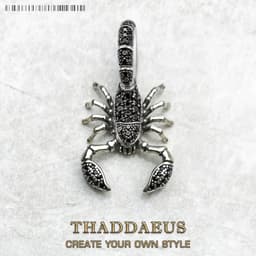 image-Pendant Scorpion Black,Brand New Fashion Jewelry Europe 925 Sterling Silver Accessories Gift For Woman Rebel Men