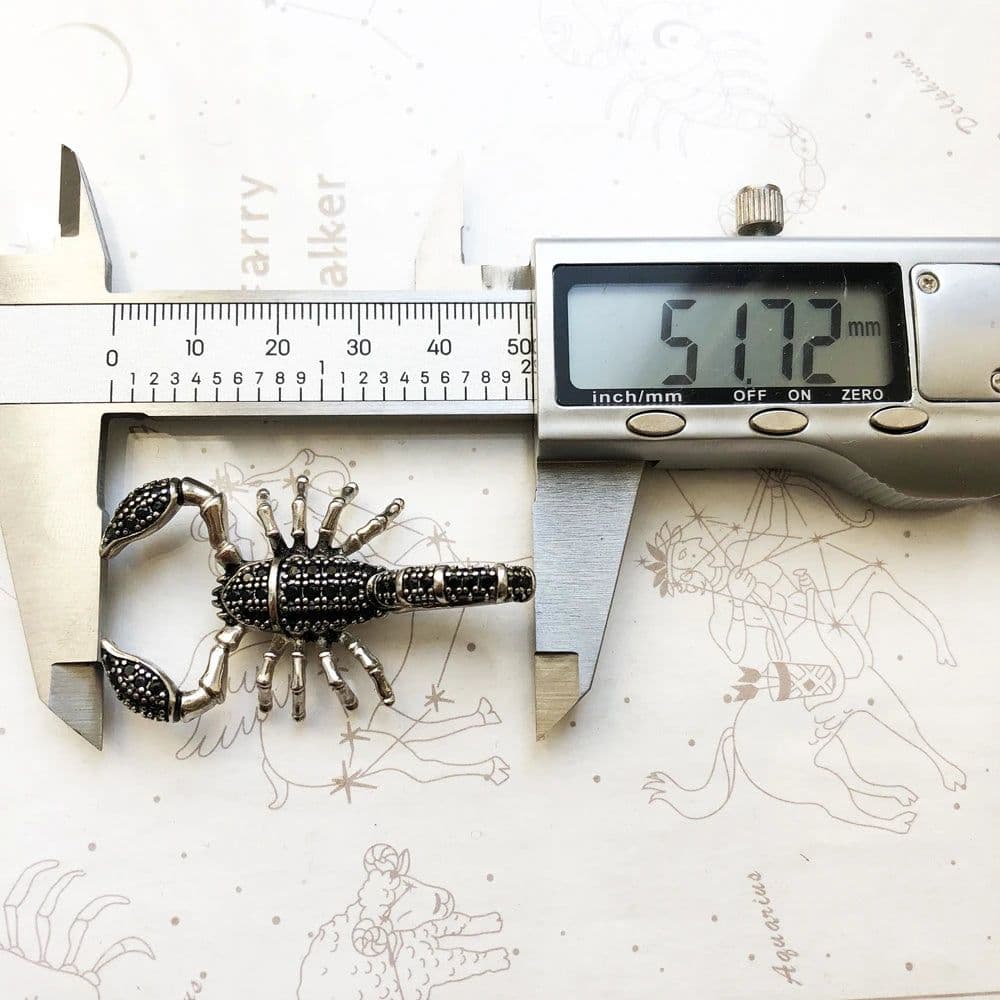 image-Pendant Scorpion Black,Brand New Fashion Jewelry Europe 925 Sterling Silver Accessories Gift For Woman Rebel Men