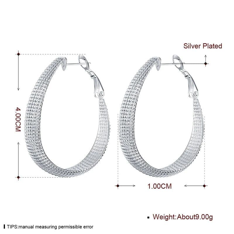 image-DOTEFFIL New 925 Sterling Silver Earring Women Earrings For Wedding Gift Fine Europe Jewelry Christmas Gift Engagement Party
