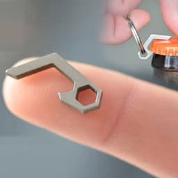 image-EDC Gear mini lightweight bottle beer opener keyring pocket tool utility gadget Outdoor Camp Hike Camping Gear key Chains