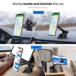 image-Magnetic Car Phone Mount Universal Suction Cup Car Phone Holder Magnet Mobile Phone Support Stand for iPhone 12 11 X Samsung S10