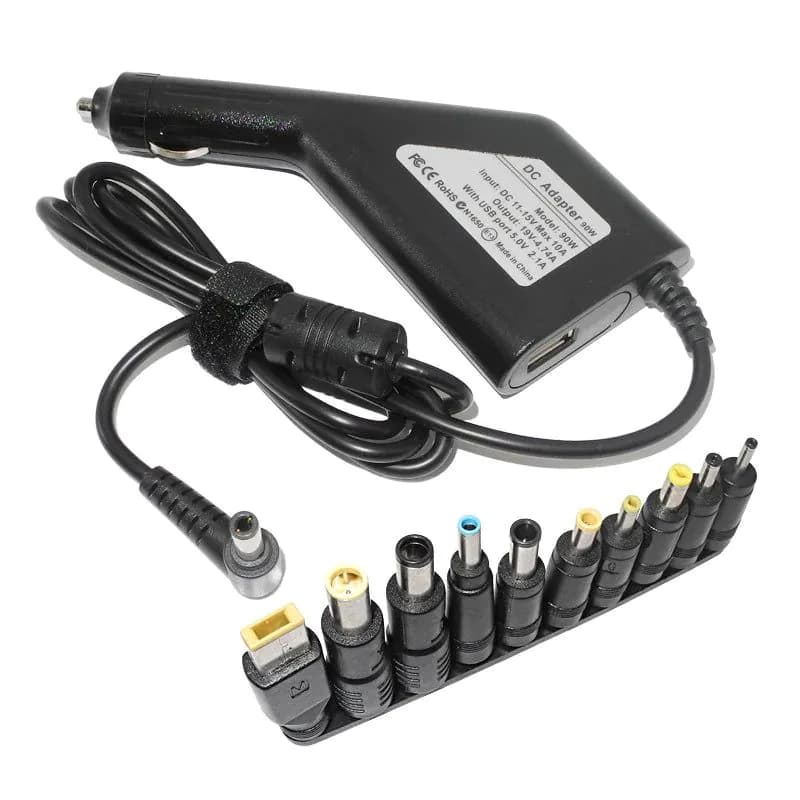 image-19V 4.74A 20V 4.5A 19.5V 4.62A 90W Laptop Universal Car Charger Dc Power Adapter for Asus Lenovo Acer Samsung Notebooks