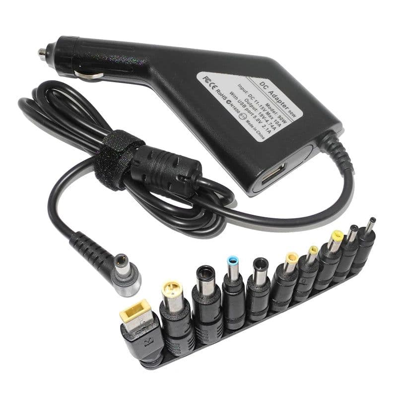 image-19V 4.74A 20V 4.5A 19.5V 4.62A 90W Laptop Universal Car Charger Dc Power Adapter for Asus Lenovo Acer Samsung Notebooks