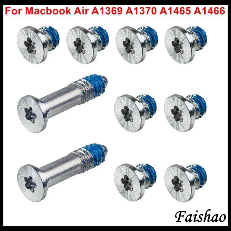 image-Faishao 100pcs/10sets Bottom Case Cover Screws For Apple MacBook Air 11" 13" A1369 A1370 A1465 A1466 with Free Screwdriver