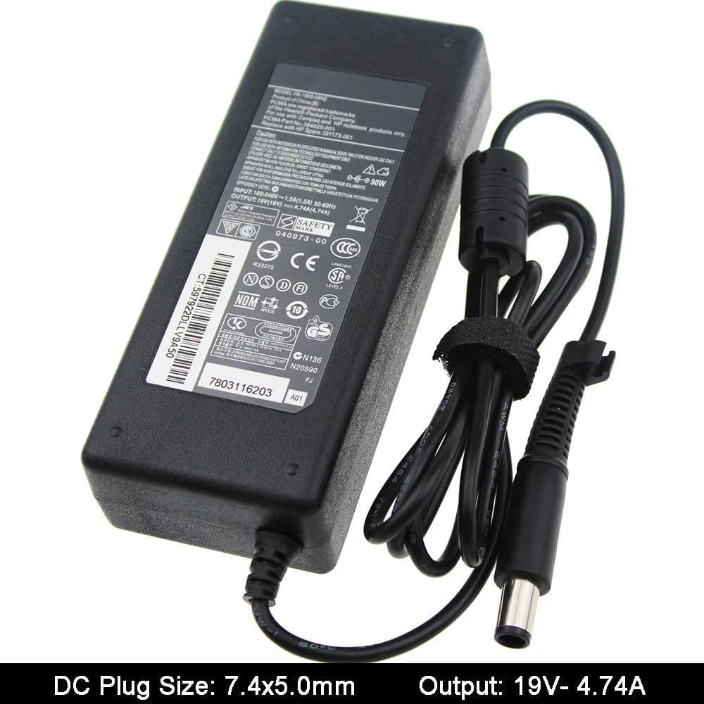 image-19V 4.74A 7.4*5.0mm AC Notebook Adapter Laptop Power Supply For HP Pavilion DV3 DV4 DV5 DV6 Power Adapter Charging Device