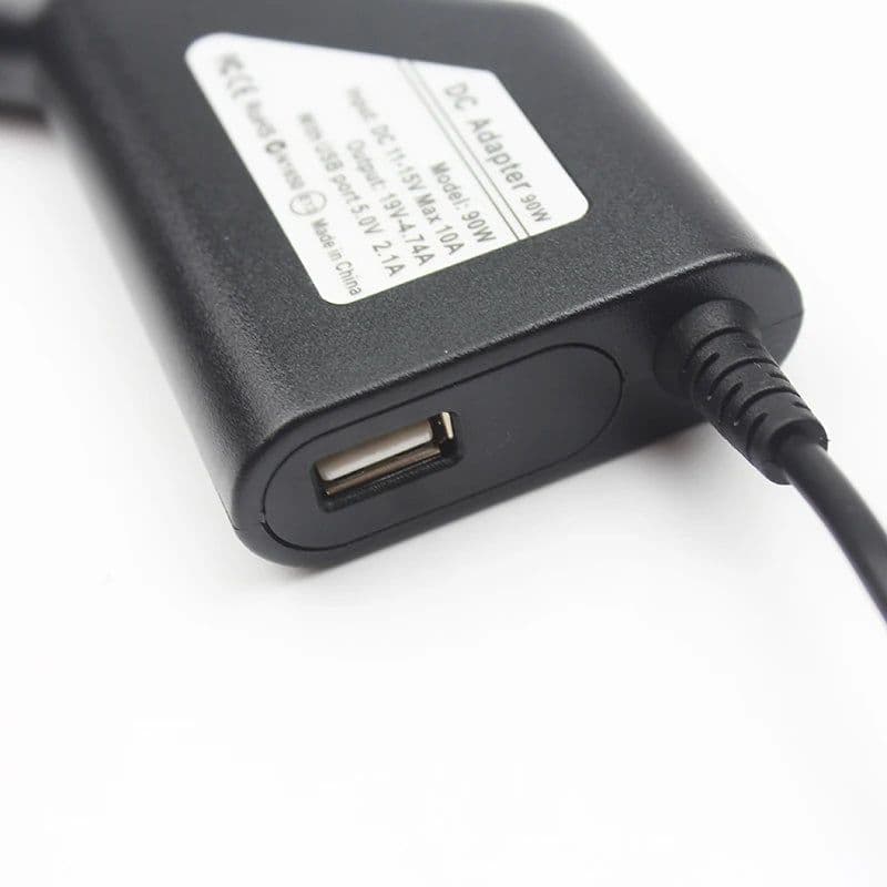 image-Multi-type 90W 19V 4.74A Power Supply Car Charger Laptop Adapter For ACER/DELL/Samsung/Lenovo/Asus USB 5V 2A for SmartPhone