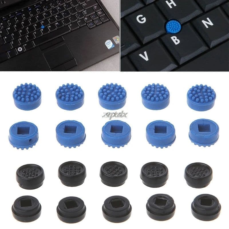 image-10PCS Trackpoint Pointer Mouse Stick Point Cap For DELL Laptop Keyboard Black/blue color Z09 Drop ship