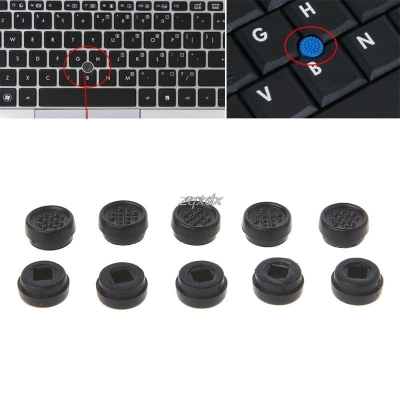 image-10PCS Trackpoint Pointer Mouse Stick Point Cap For DELL Laptop Keyboard Black/blue color Z09 Drop ship