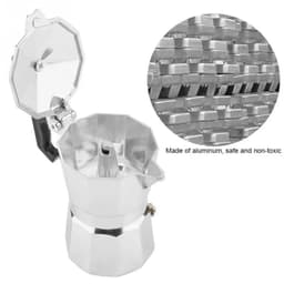 image-50mL 1 Cup Aluminum Italian Type Moka Pots Espresso Coffee Maker Stove Home Office Use New