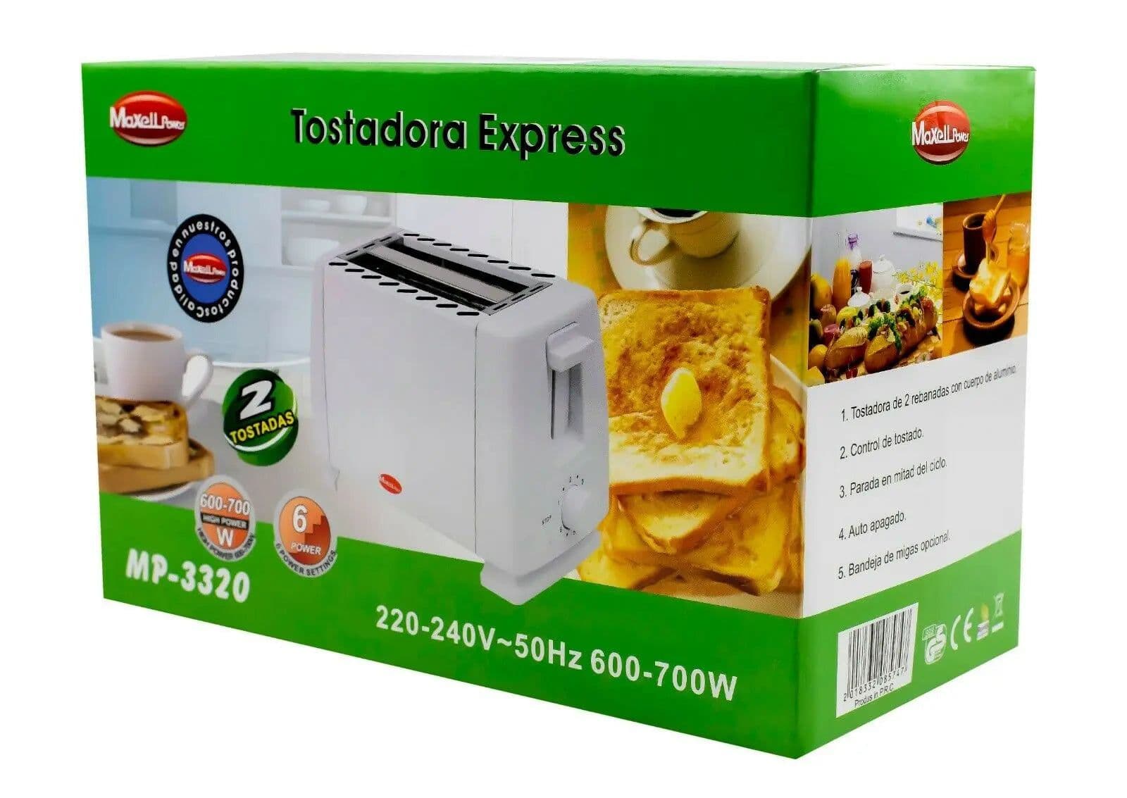 image-2 slices reinforced MATERIAL 700W 25x17x12CM electric bread toaster MP-3320