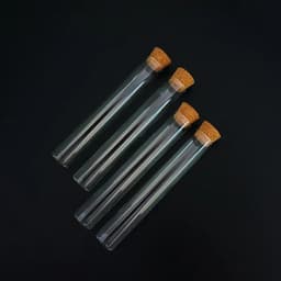 image-24pcs/lot 15x100mm Flat Bottom Glass Test Tube With Cork Stoppers For Kinds Of TESTS
