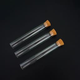 image-24pcs/lot 15x100mm Flat Bottom Glass Test Tube With Cork Stoppers For Kinds Of TESTS