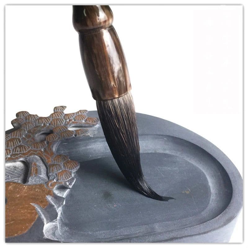 image-Bear Hair Calligraphy Brush Pen Regular Script Writing Brush Set Chinese Landscape Art Painting Ink Brush Tinta China Caligrafia