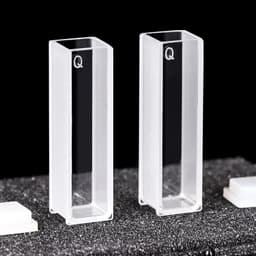image-2 PCS quartz cuvette cells with lid 10mm path length JGS1 for spectrophotometer lab