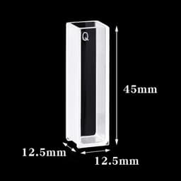 image-2 PCS quartz cuvette cells with lid 10mm path length JGS1 for spectrophotometer lab