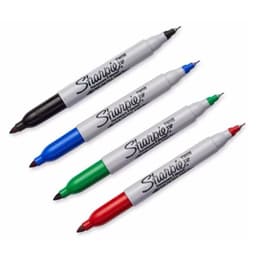 image-4colors/Lot Sharpie Permanent Marker Pen Twin Tip Fine Markers Quick Dry Ink Smooth Writing Cd Marker Pennarello