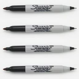 image-4colors/Lot Sharpie Permanent Marker Pen Twin Tip Fine Markers Quick Dry Ink Smooth Writing Cd Marker Pennarello