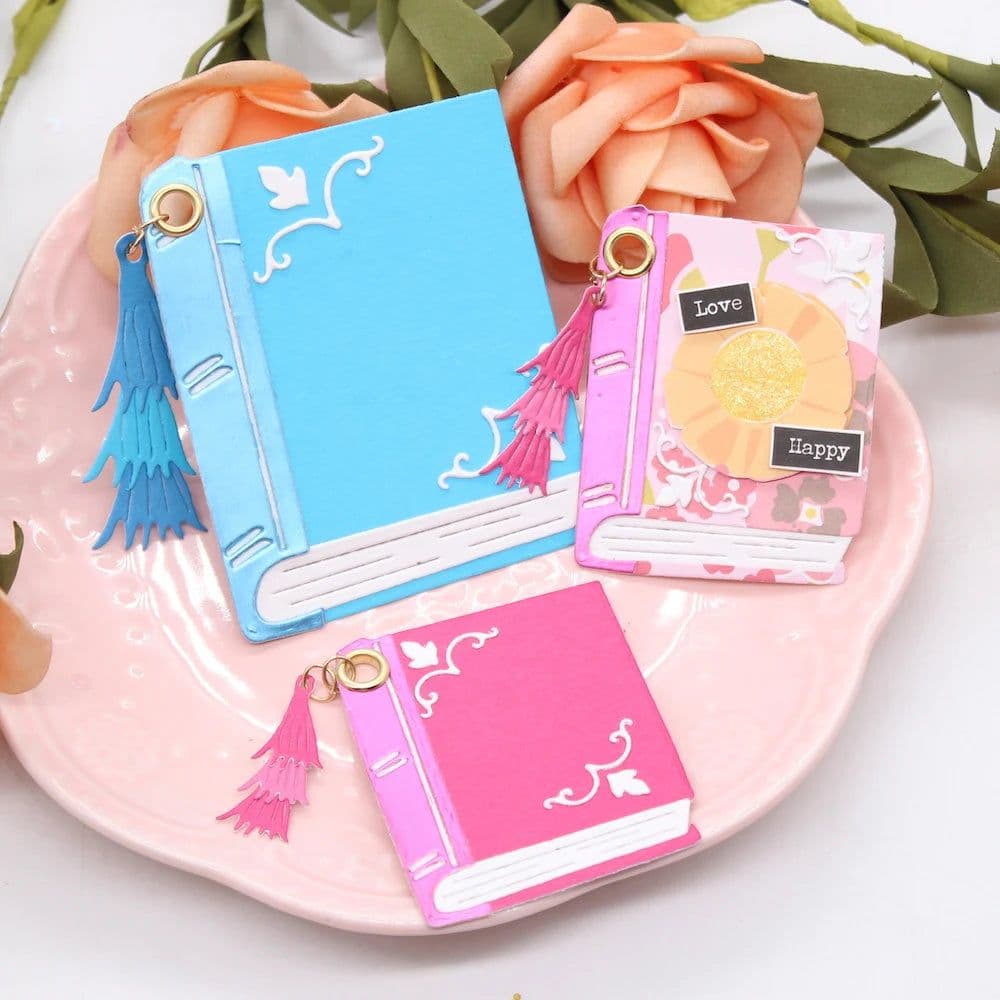 image-KSCRAFT Cute Books Metal Cutting Dies Stencils for DIY Scrapbooking Decorative Embossing DIY Paper Card