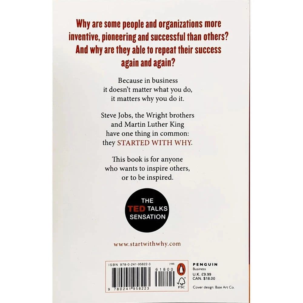 image-Start With Why By Simon Sinek How Great Leaders Inspire Everyone to Take Action Books of Economics & Management Novels