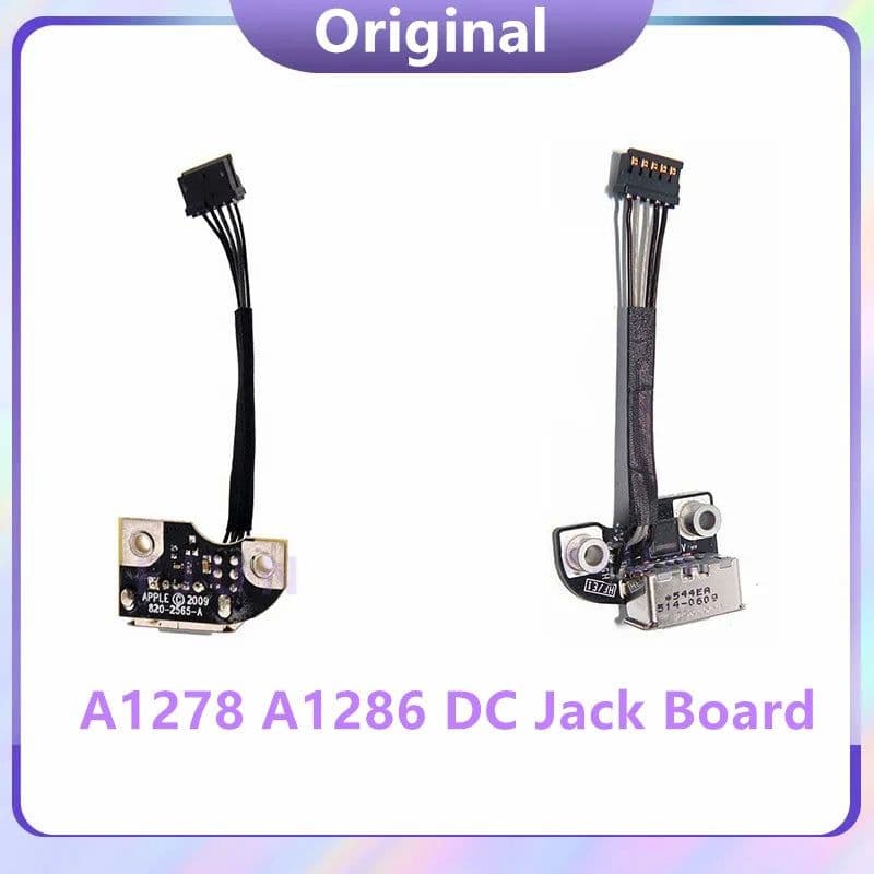 image-Original Charging Port Power DC Jack Board 820-2565-A For Macbook Pro 13" A1278 15" A1286 2009 2010 2011 2012 Year