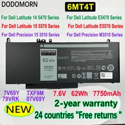 image-New 6MT4T 7.6V Li-ion Battery For DELL Latitude 14 5470 E5470 15 5570 E5570 15 3510 M3510 Laptop 7V69Y TXF9M 79VRK 07V69Y