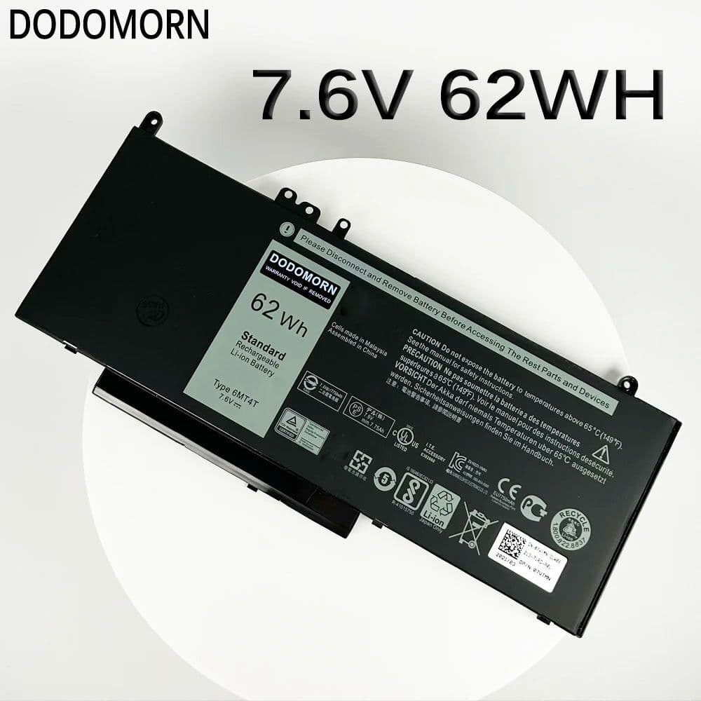 image-New 6MT4T 7.6V Li-ion Battery For DELL Latitude 14 5470 E5470 15 5570 E5570 15 3510 M3510 Laptop 7V69Y TXF9M 79VRK 07V69Y