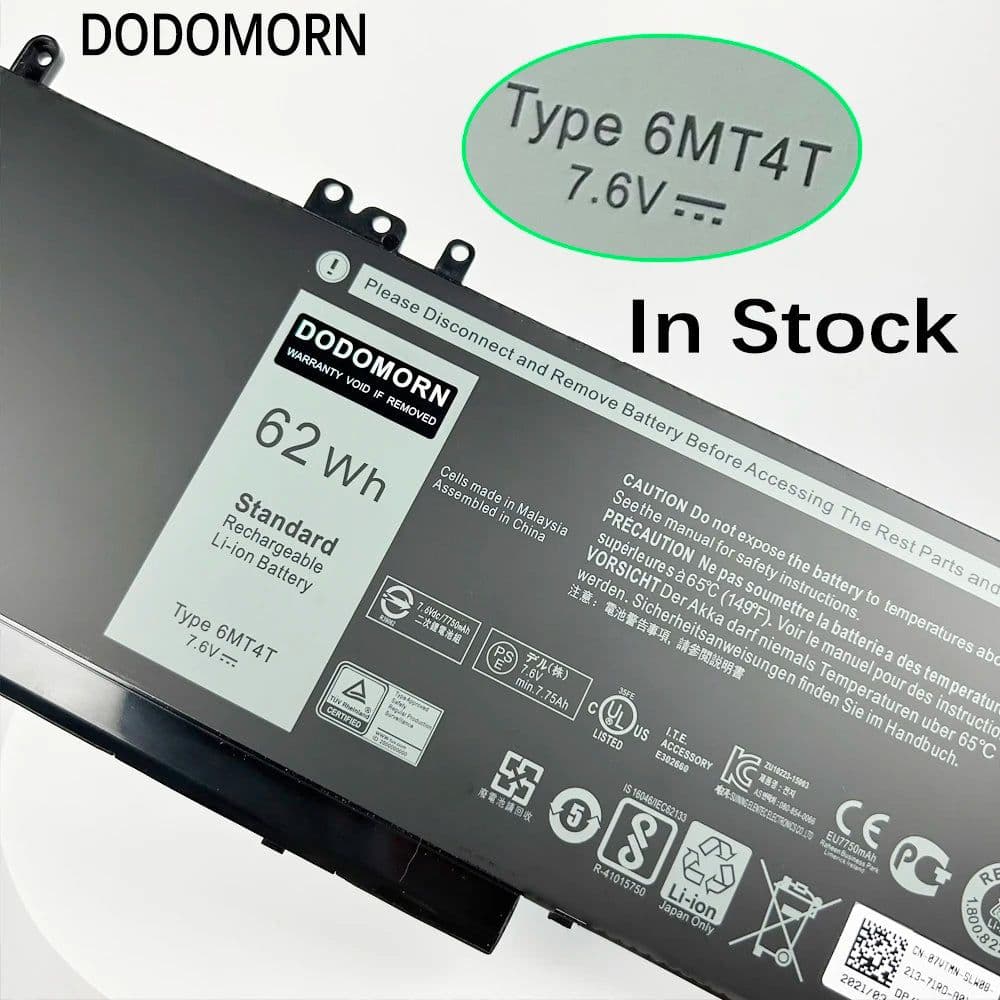 image-New 6MT4T 7.6V Li-ion Battery For DELL Latitude 14 5470 E5470 15 5570 E5570 15 3510 M3510 Laptop 7V69Y TXF9M 79VRK 07V69Y