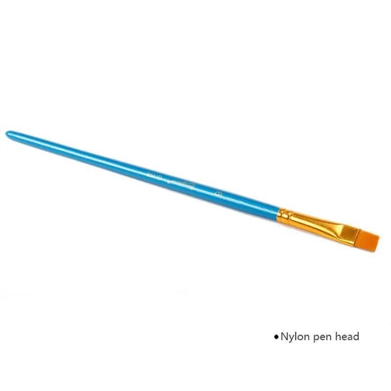 image-10 Pcs Artists Paint Brush Set Acrylic Watercolor Round Pointed Nylon Tip Hair Multifunction hook line short pointed Pen
