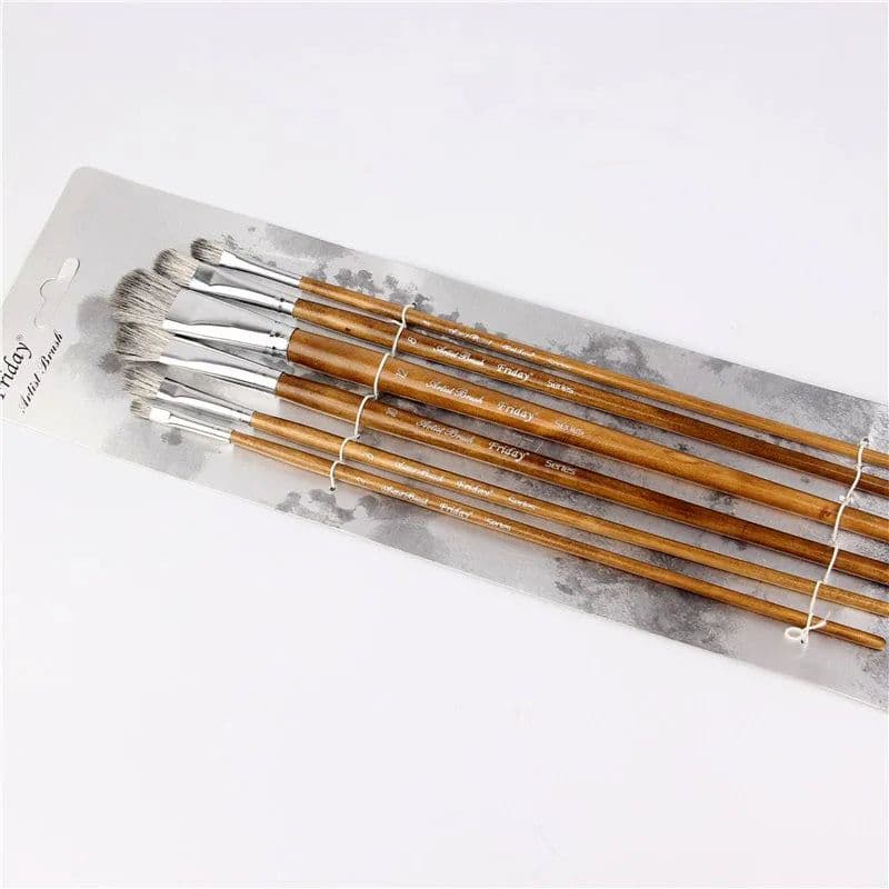 image-Squirrel hair brush Watercolor Acrylic Paint Brush Art Supplies Set For Drawing Painting brush pen artist oil painting brushes