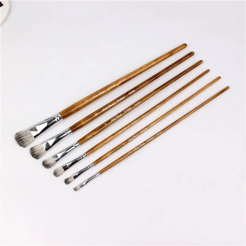 image-Squirrel hair brush Watercolor Acrylic Paint Brush Art Supplies Set For Drawing Painting brush pen artist oil painting brushes