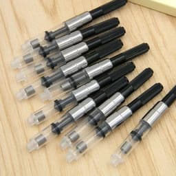 image-10pc FOUNTAIN PEN refill INK CONVERTER PUMP CARTRIDGES Black