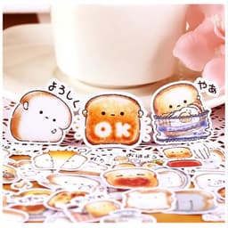 image-40pcs Creative Cute Self-made Bread Story/ Food Scrapbooking Stickers /Decorative Sticker /DIY Craft Photo Albums Kawaii