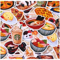image-32pcs Creative Cute Self-made Daily Food / Drink Scrapbooking Stickers /decorative Sticker /DIY Craft Photo Albums/trunk Stickes