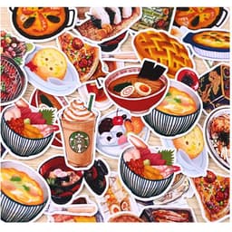 image-32pcs Creative Cute Self-made Daily Food / Drink Scrapbooking Stickers /decorative Sticker /DIY Craft Photo Albums/trunk Stickes