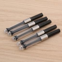 image-10pcs 3.4mm metal black silver big Fountain Pen Ink Refill Cartridges Stationery Office school supplies