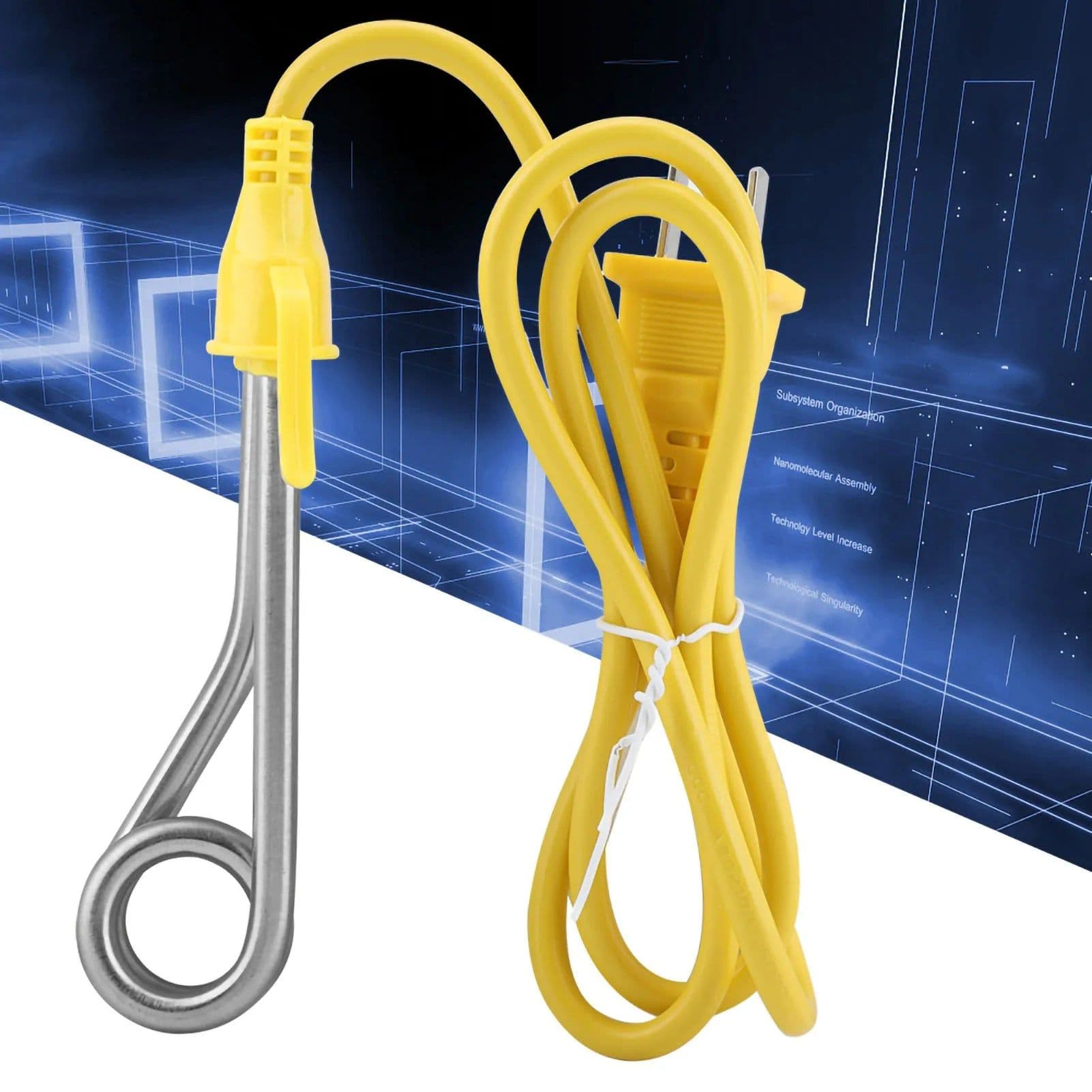 image-Electric Heater Mini Boiler Hot Water Coffee Immersion Travel Use 600W CN Plug 220V Water Immersion Heater Rod