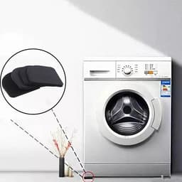 image-4PCS/Lot Black Multifunctional Anti Vibration Mat For Refrigerator Anti-vibration Noise Shock Pads bathroom Accessories