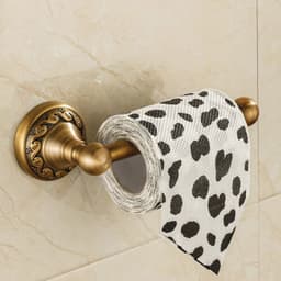 image-Toilet Paper Holder Wall Mounted Vintage Classic Bathroom Antique Brass Roll Tissue Box Bathroom Accessories YT-13992