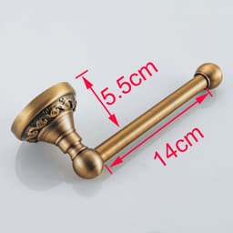 image-Toilet Paper Holder Wall Mounted Vintage Classic Bathroom Antique Brass Roll Tissue Box Bathroom Accessories YT-13992